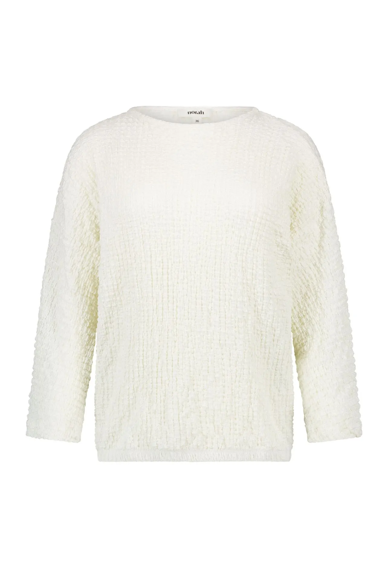 Ecru shirt met structuur