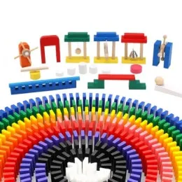 1,000 Piece Kids Wooden Dominoes Set