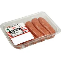 Woolworths Sausages Classic Beef 6 Pack