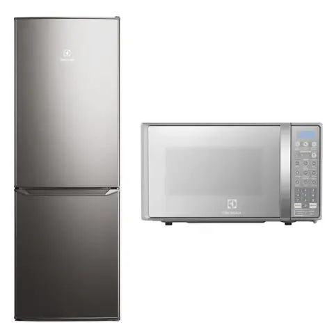 Combo Refrigerador Bottom Freezer 166L ERB162HS + Microondas 20L EMDO20S2GSRUG