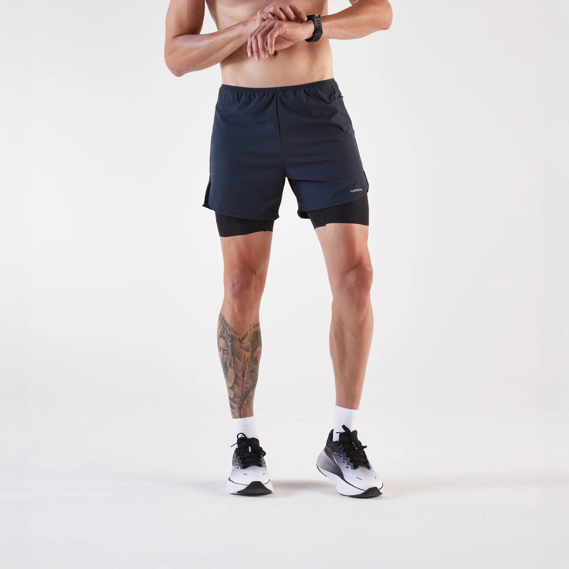 KIPRUN Pánské běžecké kraťasy 2v1 Run 500 Comfort