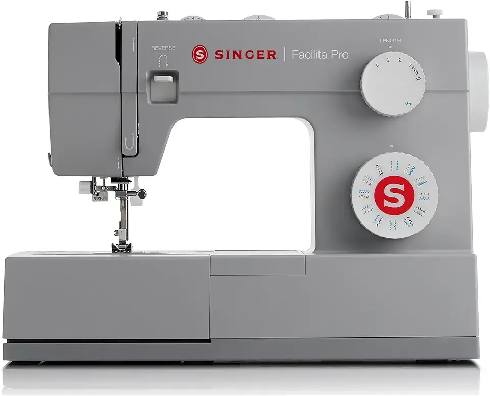 SINGER® Heavy Duty 4423 (Grey) High Speed Sewing Machine + Accessories | 23 Built-In Stitches Deliver 97 Stitch Applications | 50% More Power, 1100 Stitches/Min | Metal Frame, 1-Step Buttonhole