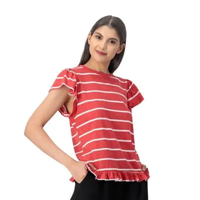 Playera Mxstaza Mujer Diseño De Rayas