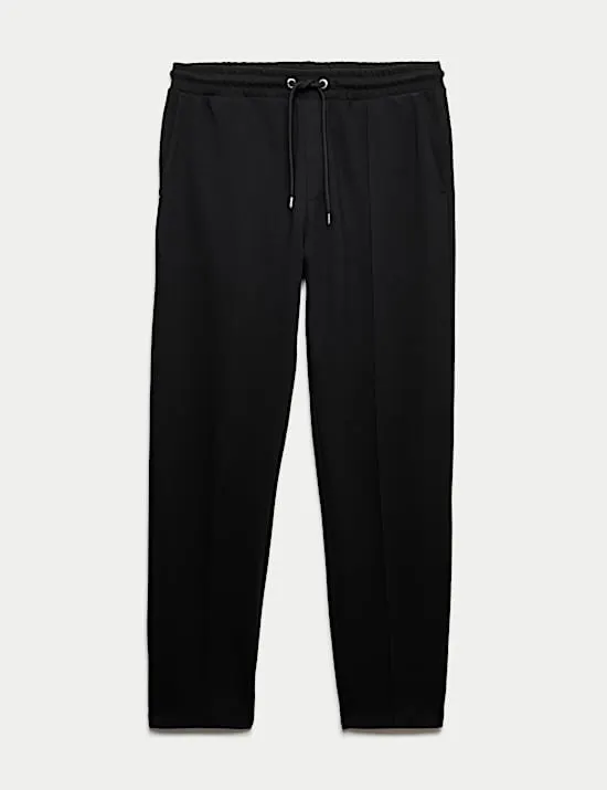 Jogginghose mit geradem Bein mit Biesen und hohem Baumwollanteil