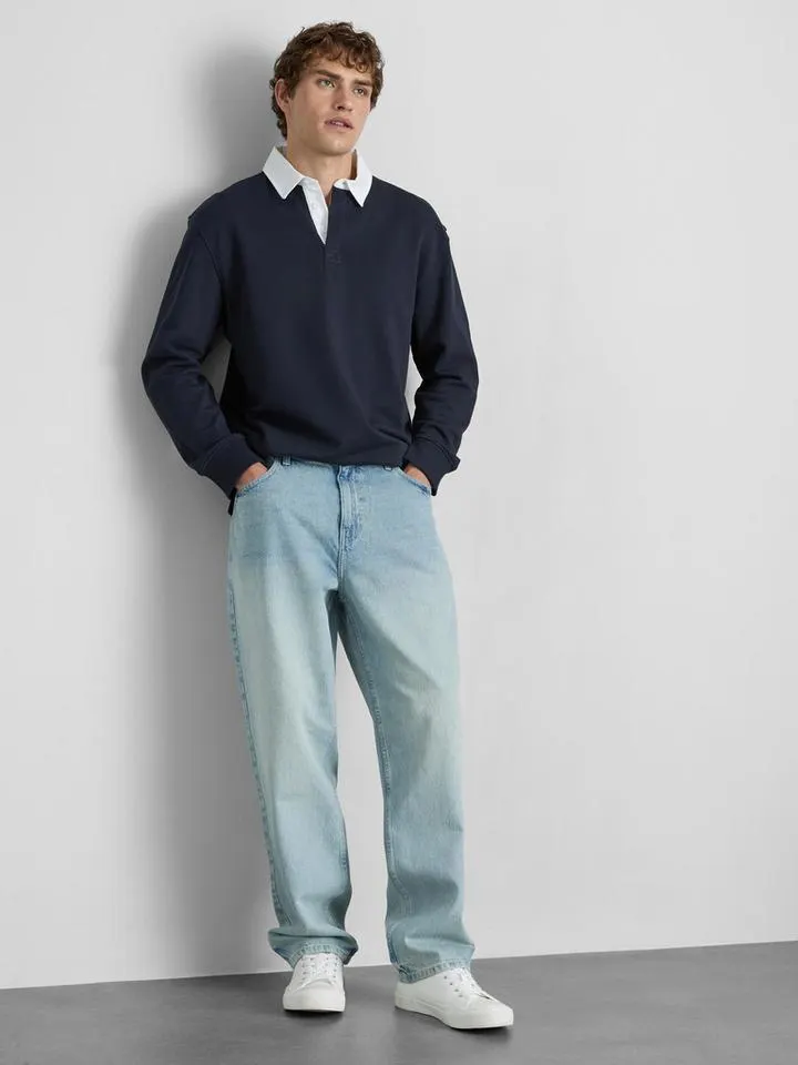 Jean taille haute décontracté
