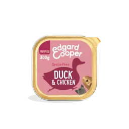 Edgard & Cooper Puppyvoer In Kuipje Met Eend Natvoer 11x 150g