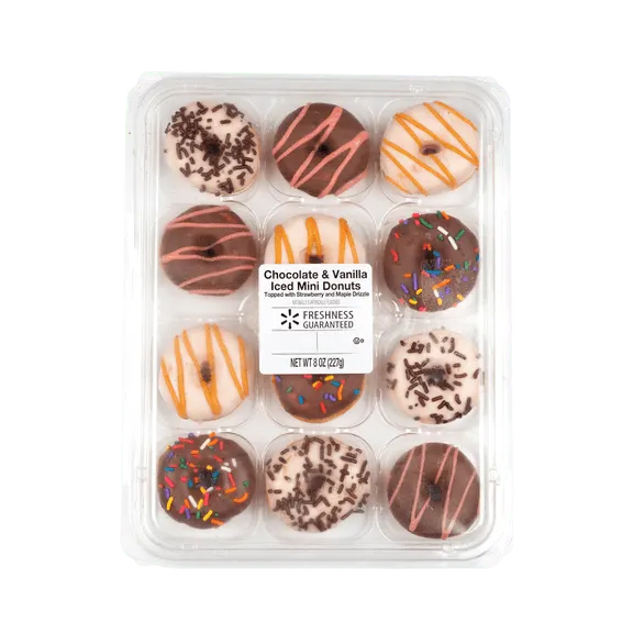 Best seller, Freshness Guaranteed Vanilla and Chocolate Iced Mini Donuts, 8 oz, 12 Count $3.97 49.6 ¢/oz