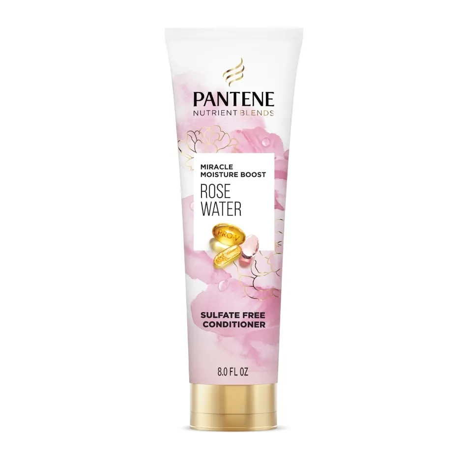 Pantene Nutrient Blends Miracle Moisture Boost Rose Water Sulfate Free Conditioner 8.0 FL OZ