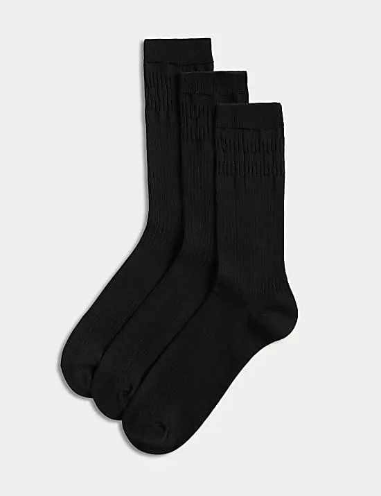 3 Pack Gentle Grip Cool & Fresh™ Socks