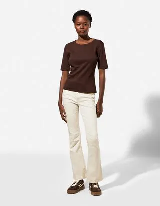 Jeans - Bootcut Fit - bianco