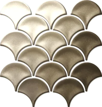 Mosaic Fish Scale Gold 7,3x7,3