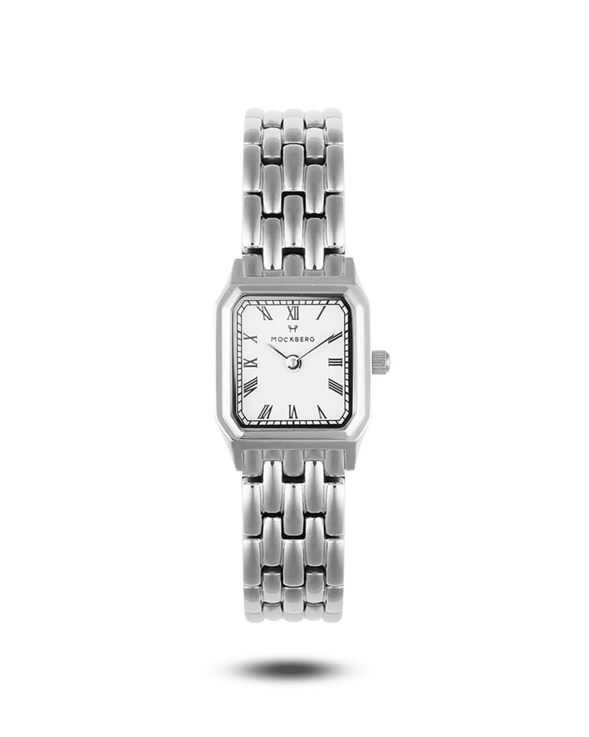 Classic Square dameklokke i stål (18x19mm)