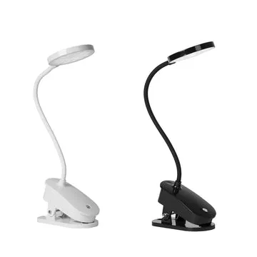 Lampada da Scrivania LED Ricaricabile con Clip USB