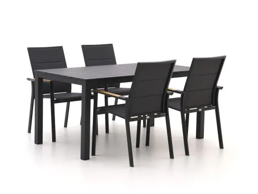 Bellagio Albinea/Menzano 160cm dining tuinset 5-delig stapelbaar