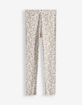 Leggings - A coste - bianco