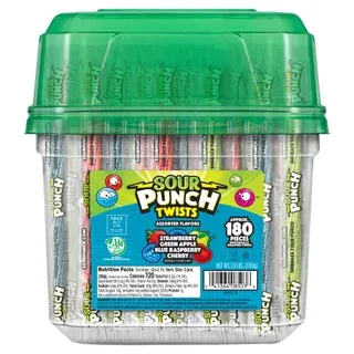 Sour Punch Twists, Variety, 180-count