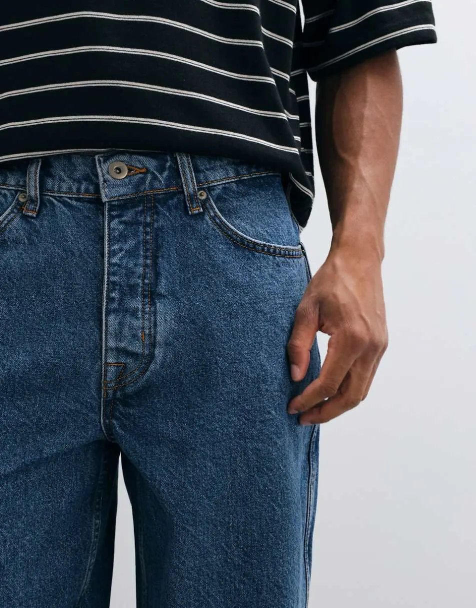 Parlez prospect loose fit jeans in black wash