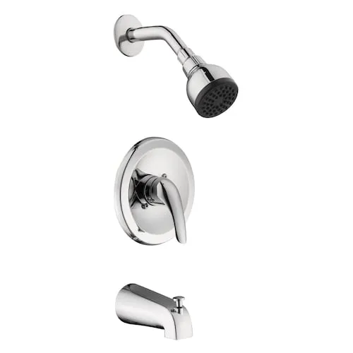 Aragon 1-Spray Single Handle Tub and shower Faucet in Chrome (Valve Included)