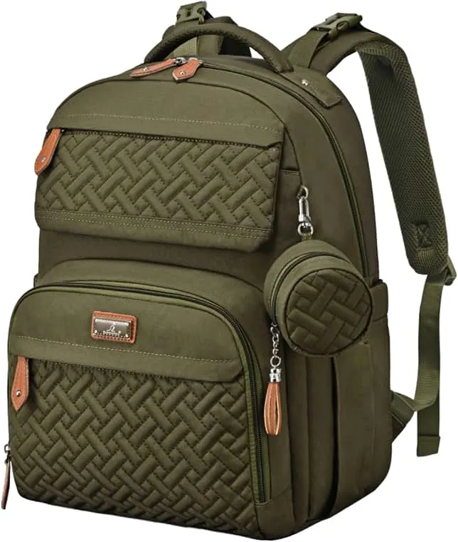 BabbleRoo Diaper Bag Backpack - Travel Large Baby Diaper Bag with Changing pad, Waterproof Baby Bags for Mom & Dad, Unisex Bags with P…