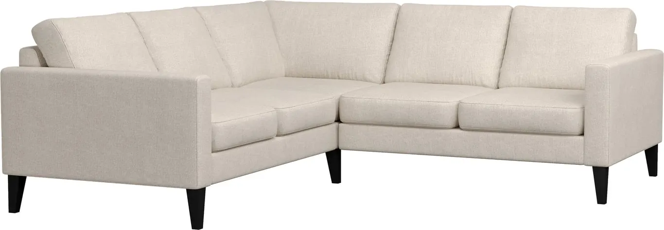 Diana hjørnesofa 2 seter + hjørne + 2 seter, stoff Nordic.