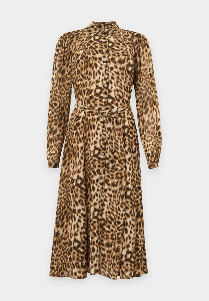 MICHAEL MICHAEL KORS Skjortekjole - dark camel