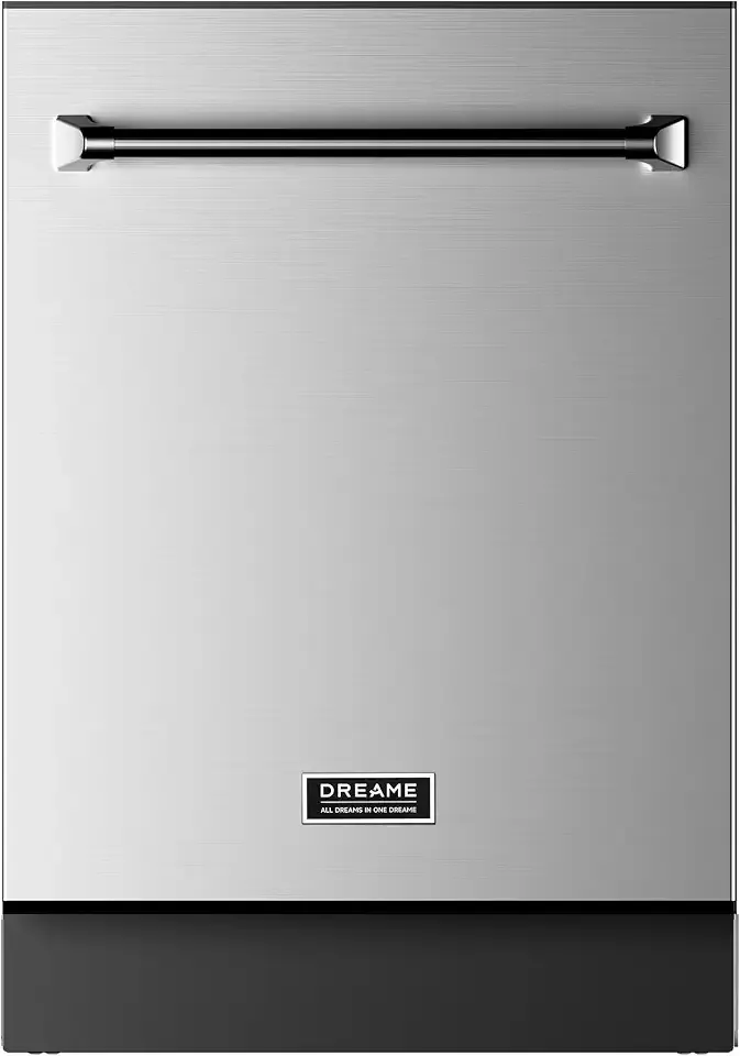Dreame DZ601 Pro 24 inch Built-In Dishwasher, 44dB Ultra Quiet | 16 Place Settings, Auto Door Open Drying, 15-Day Fresh Storage, Triple Rack, Stainless Steel