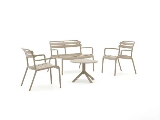 Forza Vico/Rieti ø60 stoel-bank loungeset 4-delig