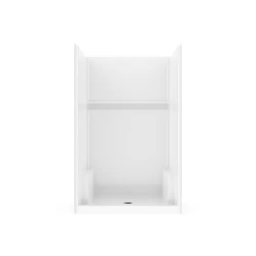 Icon 48W x 34L in. AFR AcrylX™ Alcove Center Drain One-piece Shower in White