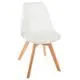 Chaise scandinave BAYA blanche - ATMOSPHERA