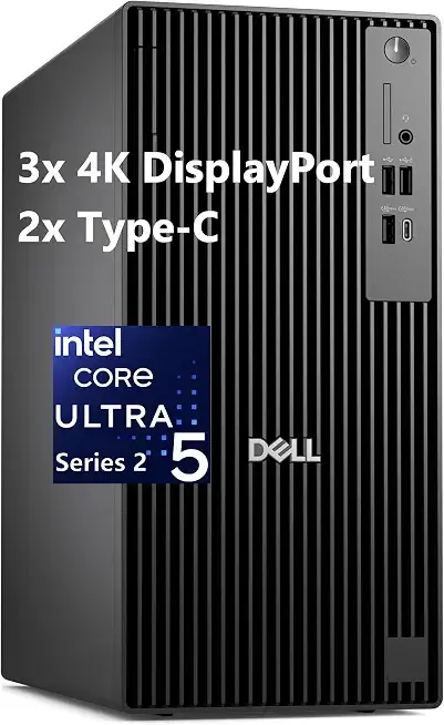 Dell Pro Tower Plus Business Desktop, 32GB DDR5 RAM, 1TB SSD