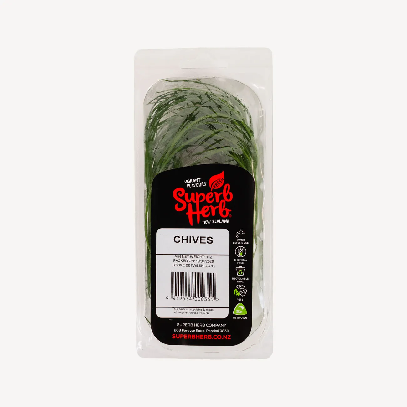 superb herb chives prepack 15g