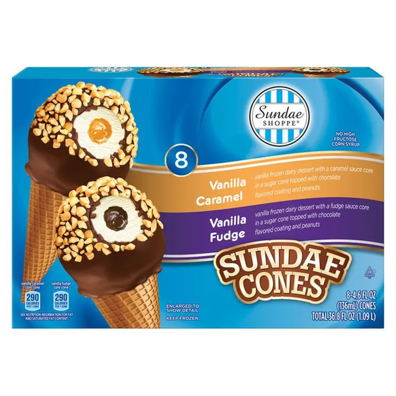 Sundae Shoppe Mixed Sundae Nut Cones