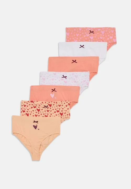 7 PACK GIRLS KNICKERS - Briefs - sand/orange/burnt orange denim