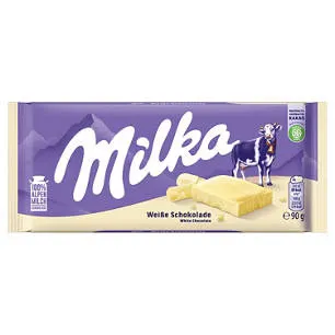 Tafelschokolade 90 g, Weiße Schokolade