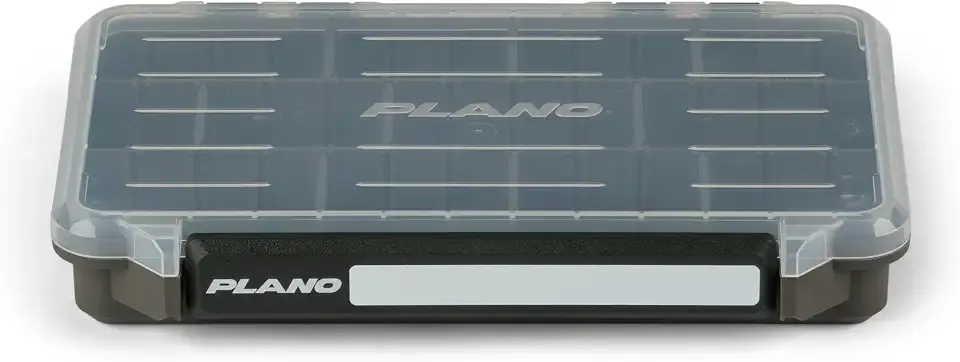 Plano StowAway 3600 Stow Tackle Box with Corrosion-Preventive Rustricor, Single Latch Design, Transparent DuraView Lid, Stackable Storage for Fishing Bait, Lures and Gear