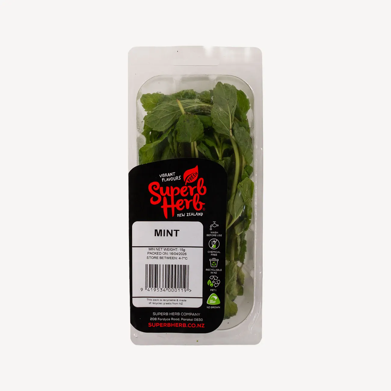 superb herb mint prepack 15g