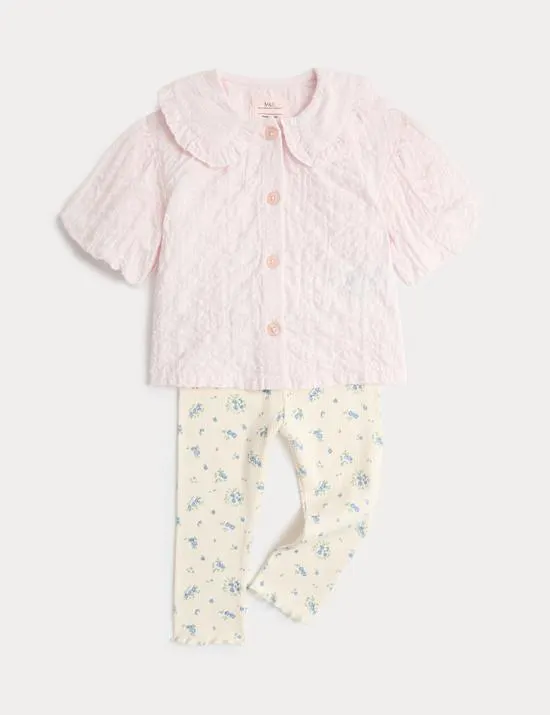 2-tlg. Outfit mit hohem Baumwollanteil (0–5 J.)