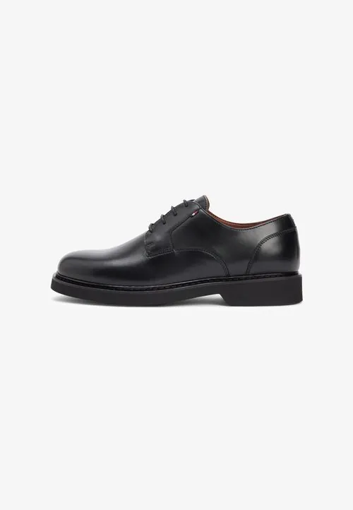 ULTRA LIGHTWEIGHT LEATHER DERBY SHOES - Snøresko - black