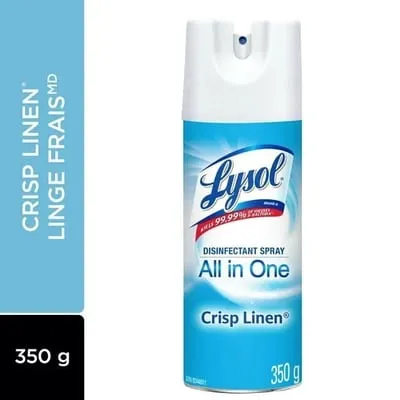Disinfectant Spray, Crisp Linen, Disinfect and Eliminate Odours on Hard Surfaces & Fabrics