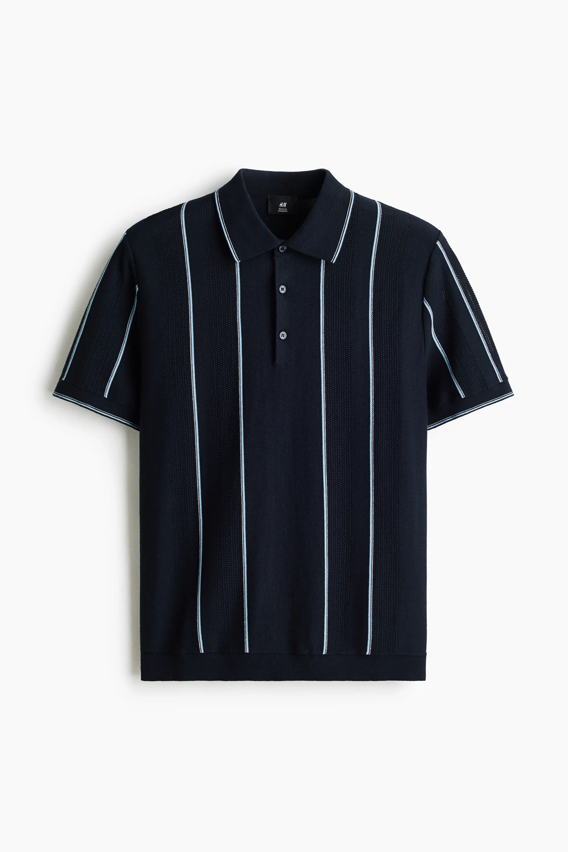 Playera polo tejida Regular Fit en algodón