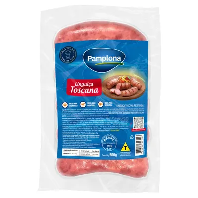 linguiça pamplona toscana pacote com 560g