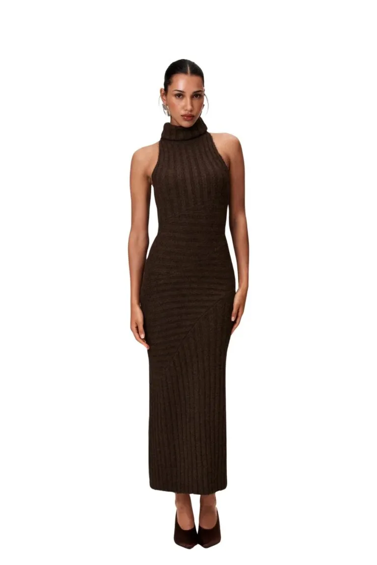 Montreux Dress - Brown Melange