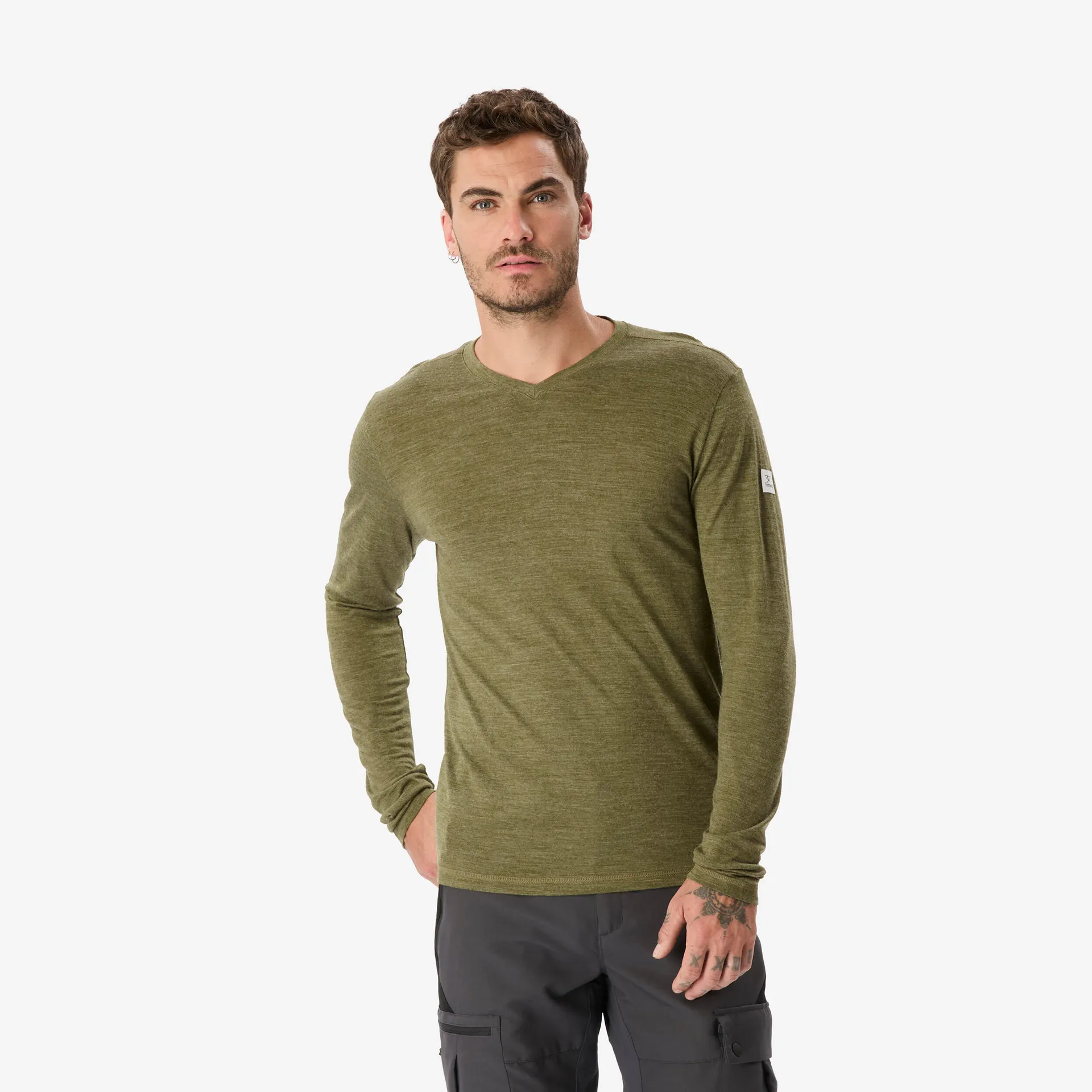 SIMOND Pánské turistické tričko z vlny merino Merino Fresh s dlouhým rukávem