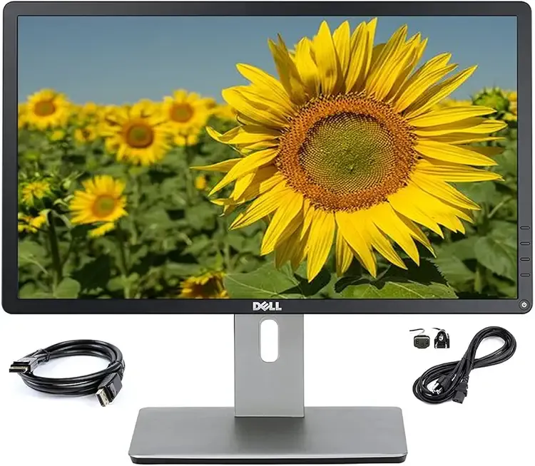Dell P2214HB Full HD 22 inch LED Backlit Monitor, VGA, Display Port, DVI, 16.7 Million Colors, 178 Degree Viewing Angle, Upto 76/60 Hz Horizontal and Vertical Refresh Rate (Renewed)