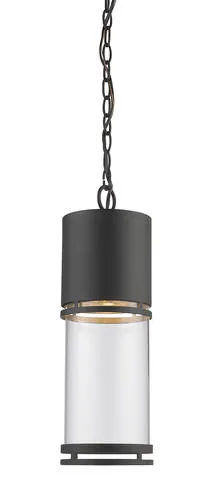 Z-Lite Luminata Black Outdoor LED Chain Hung Light