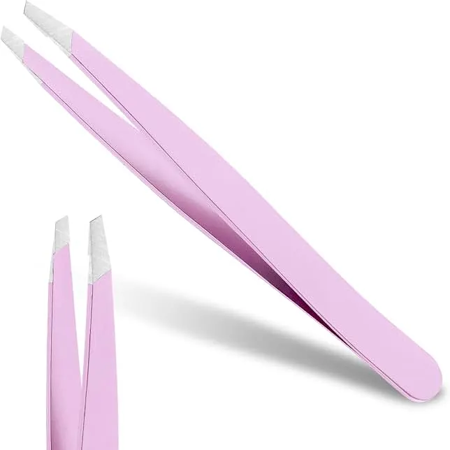 Tweezers for Eyebrows - Slant Tweezers for Women Facial Hair High Precision Tweezer for Men Women Fine Hair Removal and Eyebrow Sh…