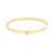Armband in edelstaal, met zirkonia