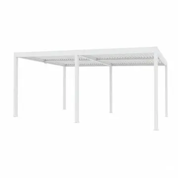 Pergola Bioclimatica in Alluminio Bianca 3x6 metri