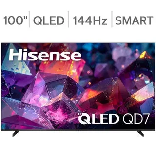 Hisense 100" Class - QD7 Series - 4K Hi-QLED Smart TV - Allstate 3-Year Protection Plan Bundle Included for 5 Years of Total Coverage*