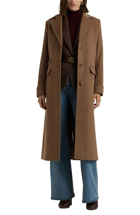 Lauren Ralph Lauren Longline Wool Blend Reefer Coat